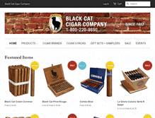 Tablet Screenshot of blackcatcigars.com